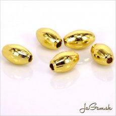 Kovová korálka 10x6mm CHIRURGICKÁ OCEĽ, 5ks (ch1337g)